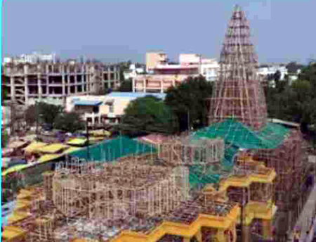 1.30 करोड़ की लागत से बन रही सोमनाथ मंदिर की झांकी, कोलकाता के 40 कलाकार कर रहे तैयार