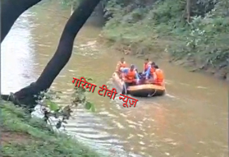 गुना में बारिश का कहर : नदी पार करते समय आदमी बहा, तलाश जारी