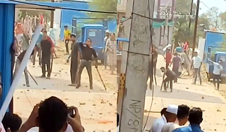 दो गुटों के बीच हिंसक झड़प, दोनों तरफ से पथराव, डंडे-हथियार भी चले, 8 गंभीर